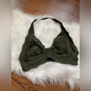 Aerie
Floral lace halter bralette